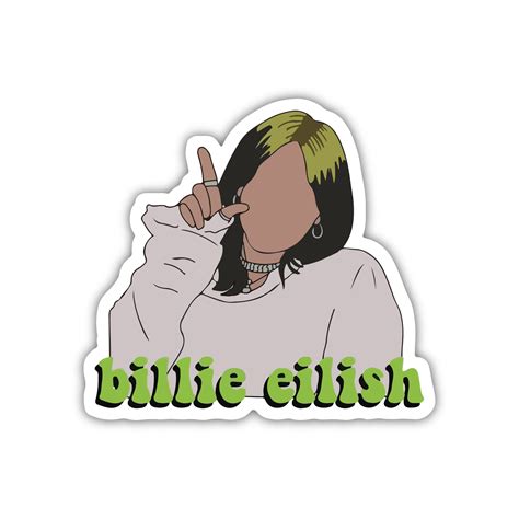 billie eilish vinyl stickers.